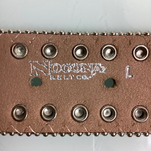 Nocona Western Hair On Bling Bling Rhinestones belt SZ L EUC main image 9